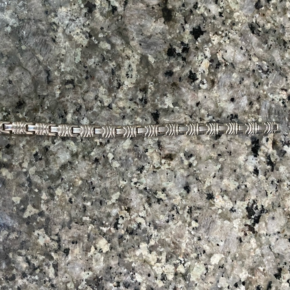 Silver Aztec bracelet